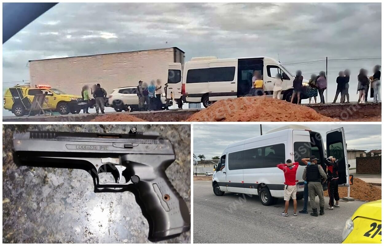 Ação rápida da Polícia Militar evita assalto a van na AL-220 em São Miguel dos Campos