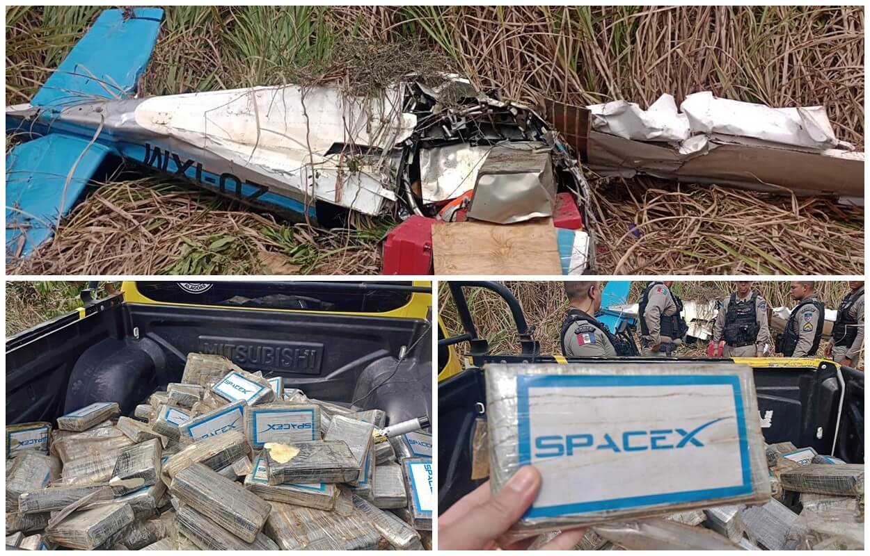 Avião com carga de cocaína cai em cidade no interior de Alagoas