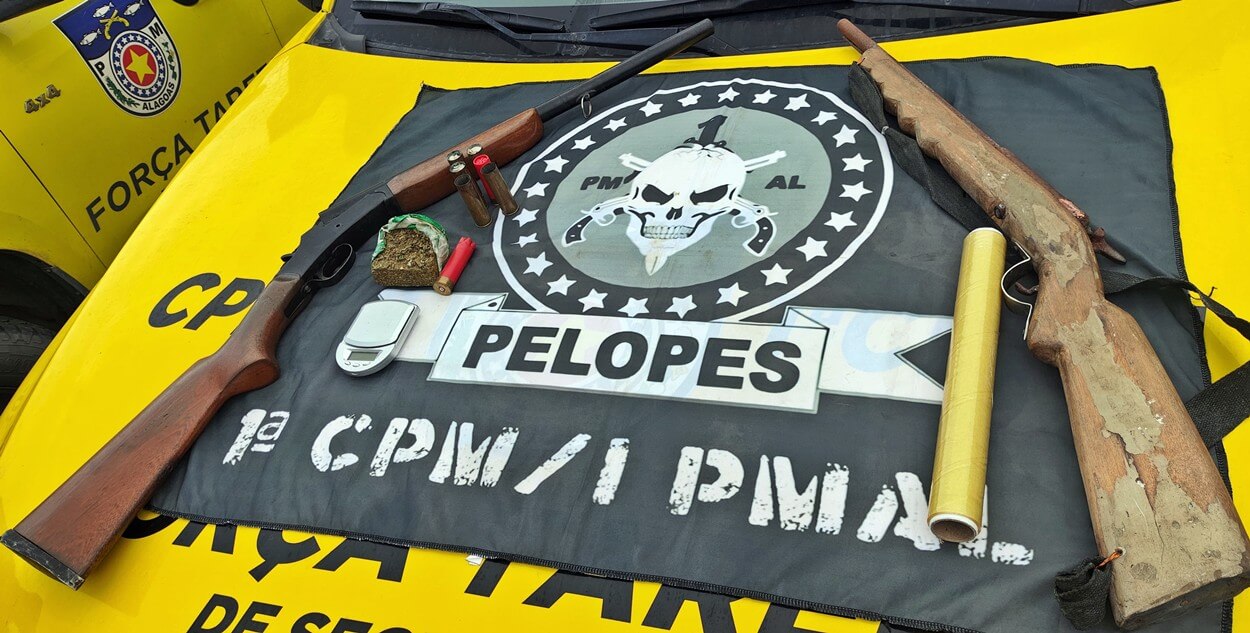 Homem é preso após ameaçar populares com armas de fogo em Campo Alegre