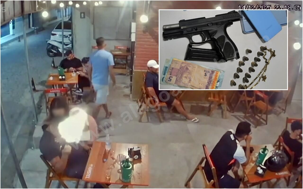 Assista: 8º BPM prende policial penal que atirou dentro de bar embriagado em Rio Largo