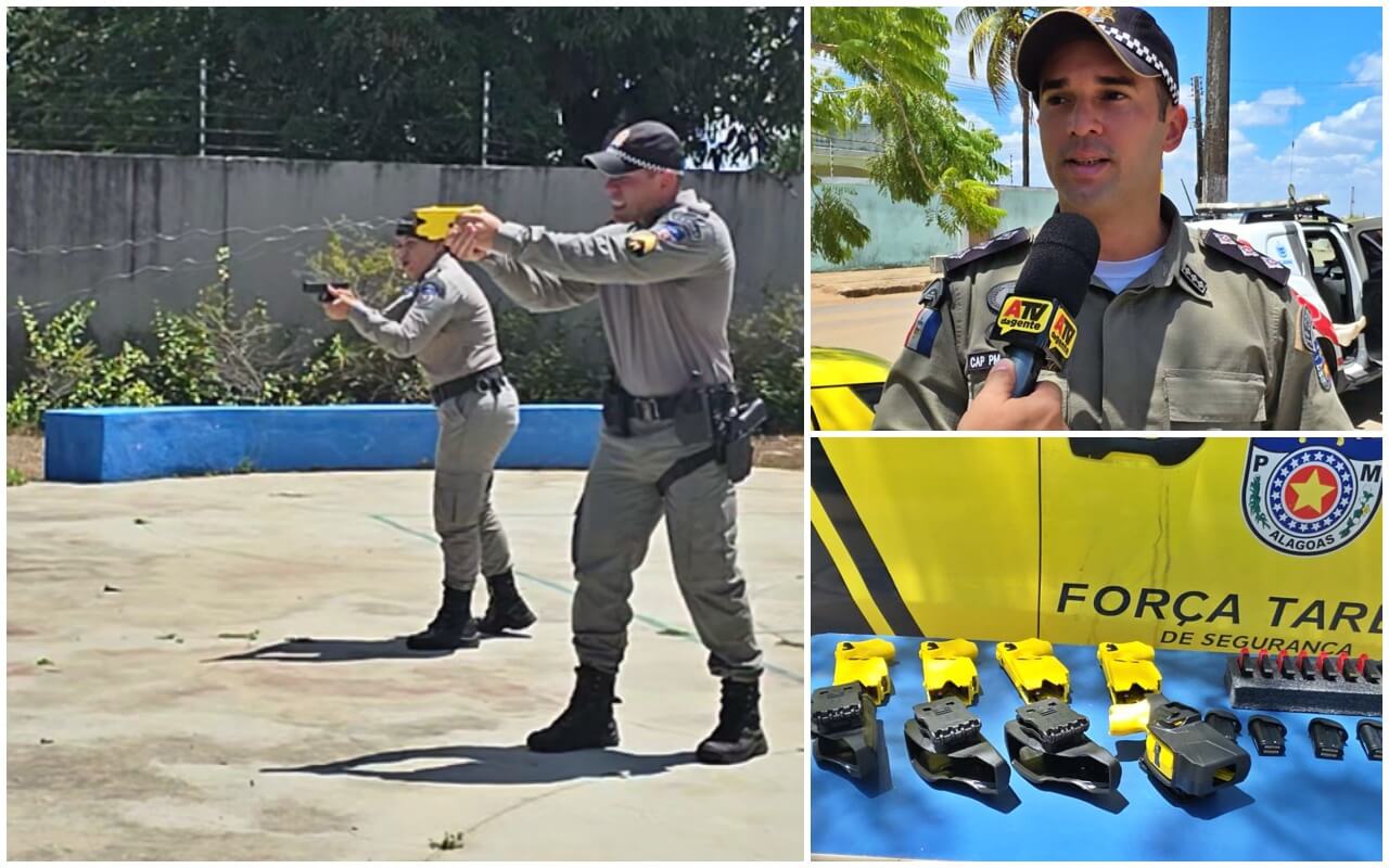 1ª Cia recebe treinamento com armas de choque e reforça atuação policial em São Miguel dos Campos e região