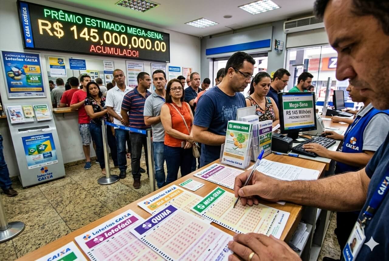 Aposta de Arapiraca fatura mais de R$ 33 mil na quina da Mega-Sena